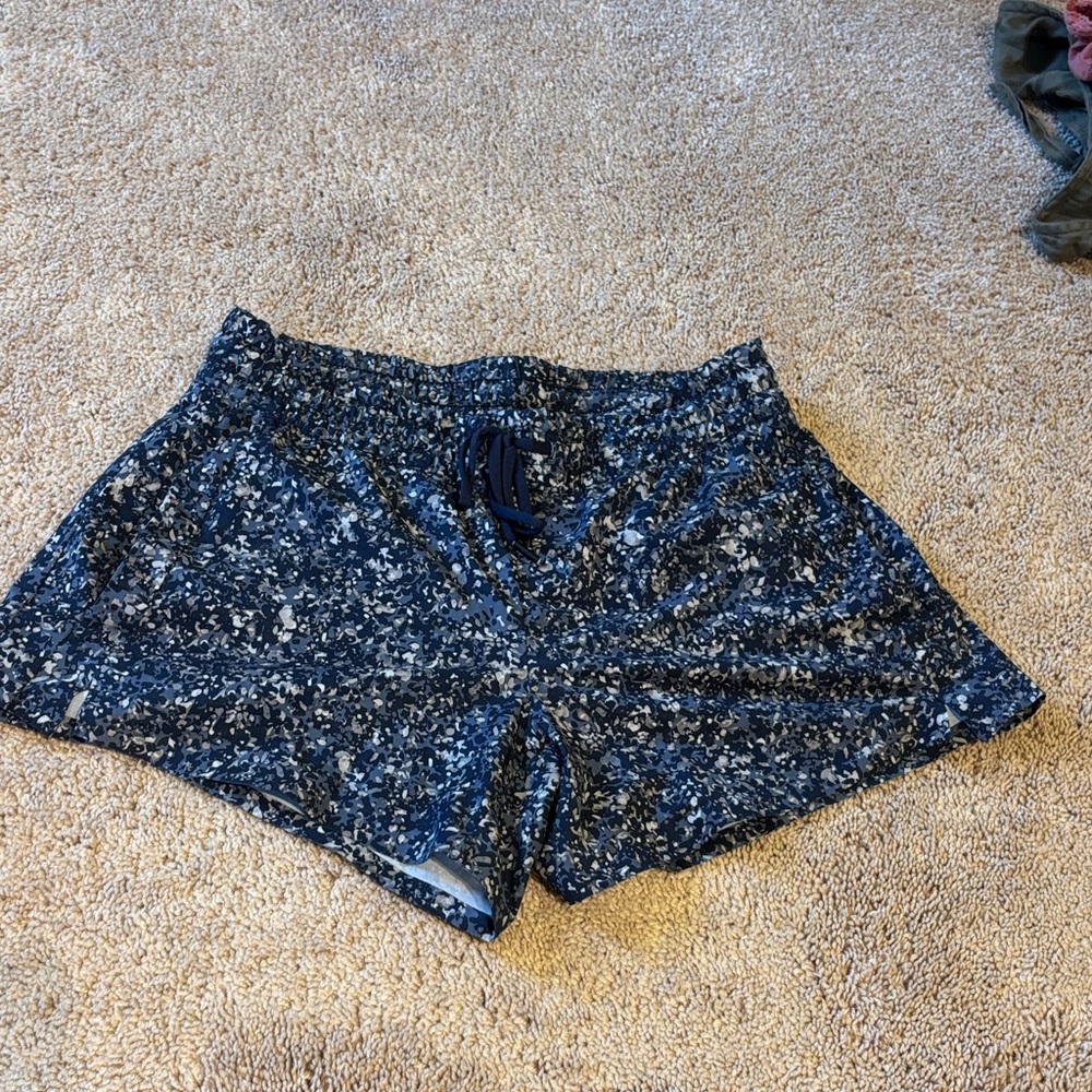 Navy Speckle Athletic Shorts